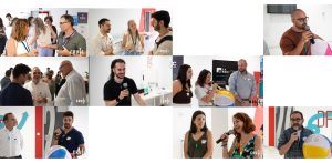 Fotografías de emprendedores de las tres incubadoras-aceleradoras participando en las iniciativas